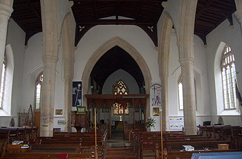 The interior looking east June 2012